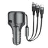 3 in 1 Car Charger With Lightning/Type C/Micro USB Cable