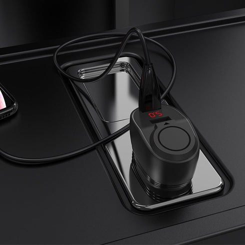 Hoco Thunder Power Car Charger With Dual USB 3.1A & Cigarette Lighter Z34 - WooTech Online Shopping In SA