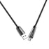 Hoco U35 Micro USB Smart Power Off Charging Data Cable - 1M - Black - WooTech Online Shopping In SA