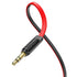 Hoco UPA16 3.5mm AUX Audio Flat Cable - 1m (Red) - WooTech Online Shopping In SA