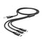 Hoco X14 3 in 1 Charging Cable For Micro/iph/Type C - 1m - WooTech Online Shopping In SA