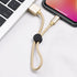 Hoco X35 Easy USB To Carry Lightning Data Cable - Gold - 2.5Cm - WooTech Online Shopping In SA