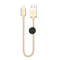Hoco X35 Easy USB To Carry Lightning Data Cable - Gold - 2.5Cm - WooTech Online Shopping In SA