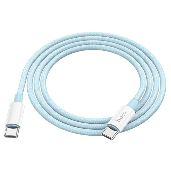 Hoco X68 100W Type C to Type C 2m Charging Data Cable - Blue - WooTech Online Shopping In SA