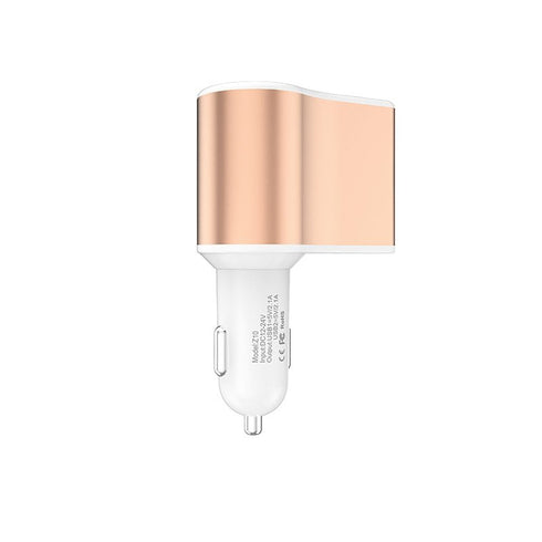 Hoco Z10 2 Ports Car Charger - Pink - WooTech Online Shopping In SA