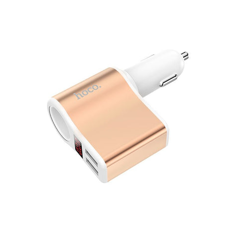 Hoco Z10 2 Ports Car Charger - Pink - WooTech Online Shopping In SA