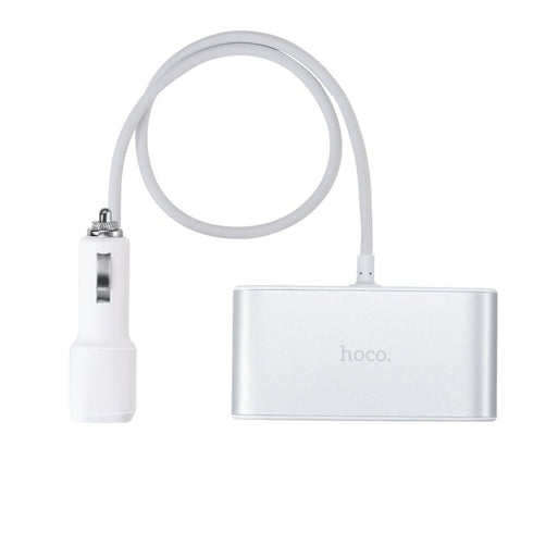 Hoco Z13 Dual USB 3 Cigarette Lighter Car Charger - WooTech Online Shopping In SA