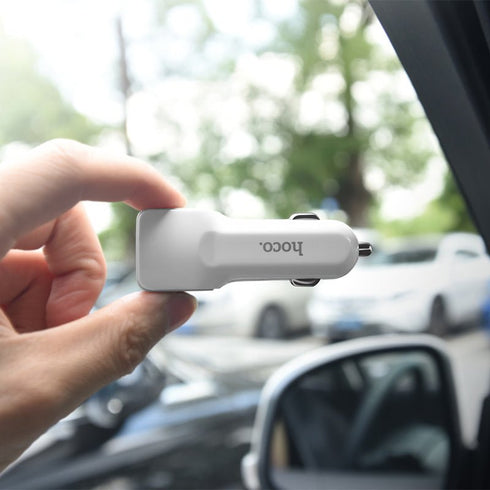 Hoco Z23 2.4A Car Charger With Micro USB Cable 1M - WooTech Online Shopping In SA