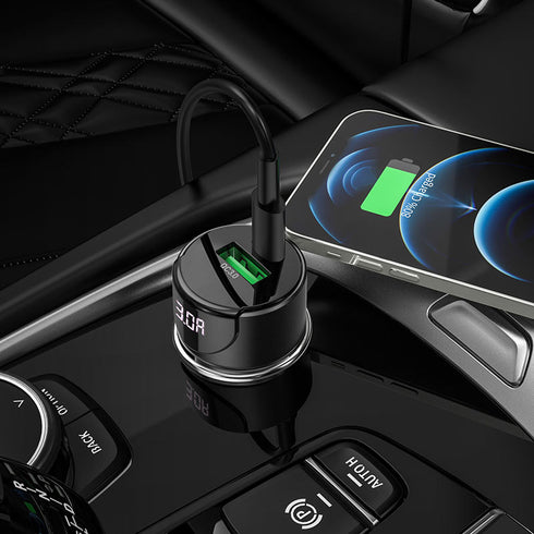 Hoco 2 in 1 Type-C + USB PD20W+QC3.0 Quick Car Charger