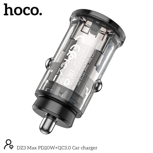 HocoDoublePortedCarChargerDZ3 - WooTech Online Shopping In SA