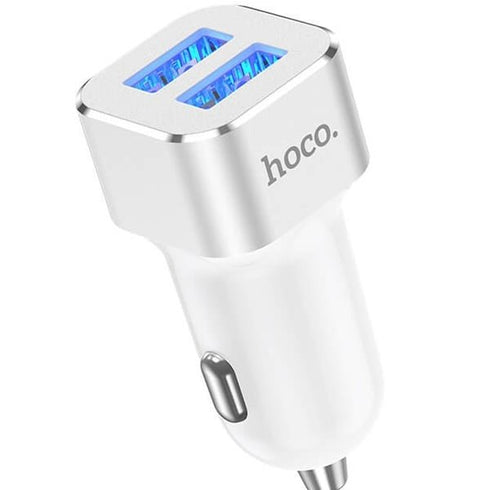HocoDoublePortedCarChargerDZ8 - WooTech Online Shopping In SA