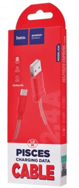 Hocox24PisclesChargingDataCable Red - WooTech Online Shopping In SA