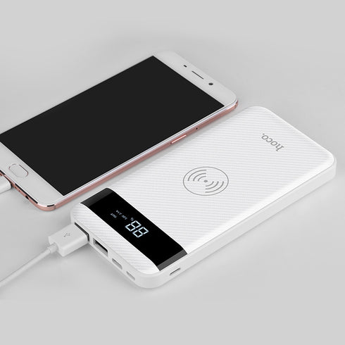 Wireless slim Power bank 10000 mAh wireless charging - Hoco J11 - WooTech Online Shopping