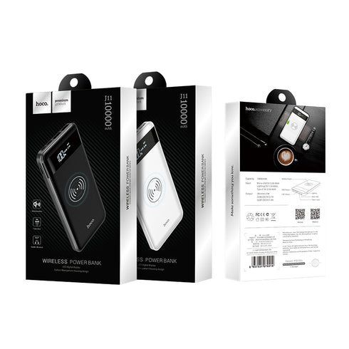 Wireless slim Power bank 10000 mAh wireless charging - Hoco J11 - WooTech Online Shopping