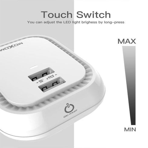 moxom led lamp with 2 port usb charger + cable kh-64y - WooTech Online Shopping