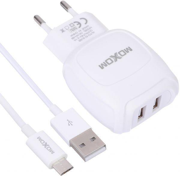 Moxom Fast Charger With cable 2USB- kh-69 - WooTech Online Shopping
