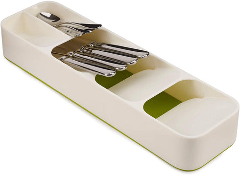 Kitchen Cutlery Drawer Organizer - White - WooTech Online Shopping In SA