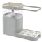 Kitchen Press Soap Dispenser Automatic Detergent Box Drain Sink with Towel Bar Shelf Sponge Holder - WooTech Online Shopping In SA
