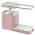 Kitchen Press Soap Dispenser Automatic Detergent Box Drain Sink with Towel Bar Shelf Sponge Holder - WooTech Online Shopping In SA