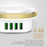 LDNIO 4 USB Port Mobile Phone Charger With LED Night Light - A4406 - WooTech Online Shopping In SA