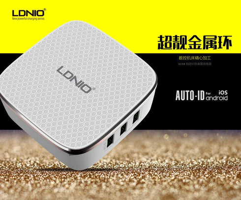 LDNIO - A6704 - 6 USB Port Charger - For Mobile Phone Quick Fast Charge - WooTech Online Shopping In SA