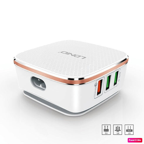 LDNIO - A6704 - 6 USB Port Charger - For Mobile Phone Quick Fast Charge - WooTech Online Shopping In SA