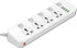 LDNIO SC4408 Defender Series Power Socket with 4 Socket Outlets and 4 USB Charging Port, 5 Power Socket, Waterproof Mechanical Switch, 2500W Power, 2 - WooTech Online Shopping In SA