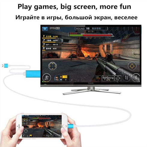 Lightning To Hdmi HDTV Digital AV Adapter for iphone / ipad Mini / Air Pro - WooTech Online Shopping In SA
