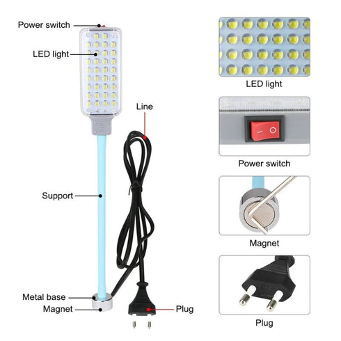 Magnetic 34LED Flexible Work Light - WooTech Online Shopping In SA