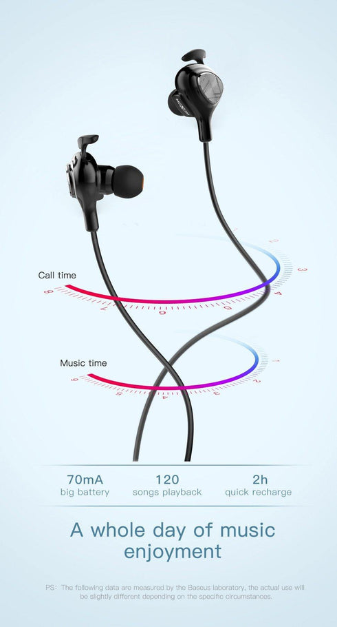 MOXOM Bluetooth Earphones Wireless Volume Control Stereo Headset V4.1 Noise Reducing Wireless Earphones For iPhone for Samsung mox-25 - WooTech Online Shopping In SA
