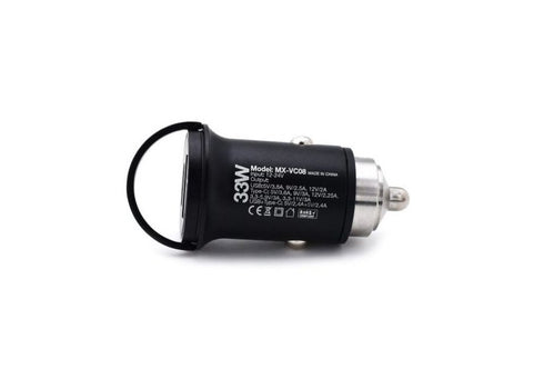 Moxom - Mx-VC08 33w Pd - Mini RIng Car charger - Usb + C - WooTech Online Shopping In SA