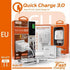 Moxom QC3.0 Super Fast Phone charger- With cable- kh-67y - WooTech Online Shopping In SA