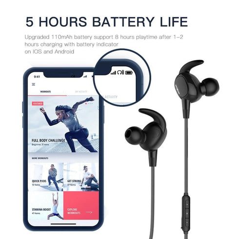 MOXOM Wireless Headphones Bluetooth V4.1 Sport Earphone mox34 - WooTech Online Shopping In SA