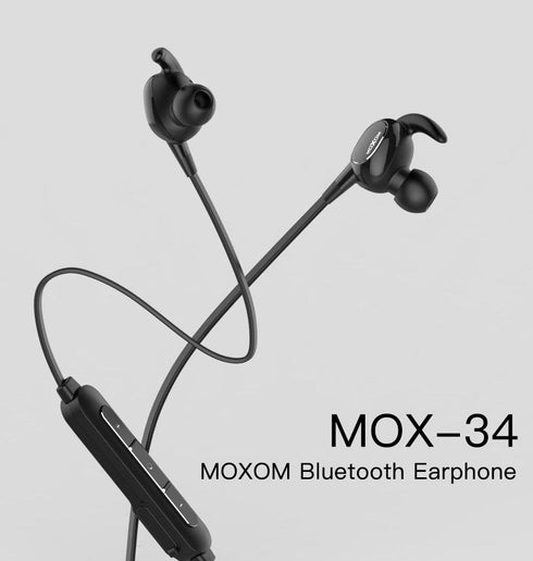 MOXOM Wireless Headphones Bluetooth V4.1 Sport Earphone mox34 - WooTech Online Shopping In SA