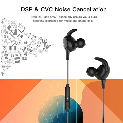 MOXOM Wireless Headphones Bluetooth V4.1 Sport Earphone mox34 - WooTech Online Shopping In SA