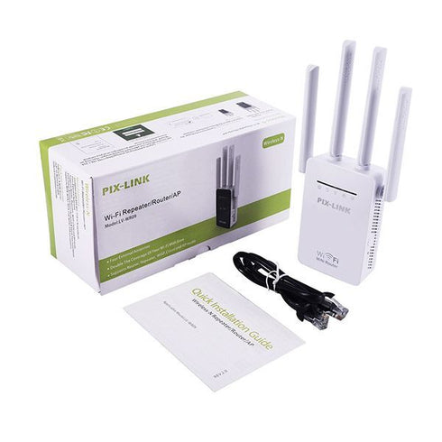 Pix- Link LV-WR09 Wireless N Wifi Repeater/Router/AP - White - WooTech Online Shopping In SA