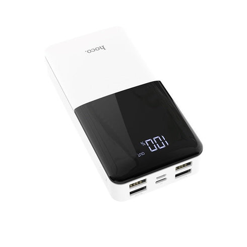 Power bank 20000mAh 4 USB Output - hoco J42A - white - WooTech Online Shopping In SA