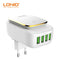 USB Phone Charger 4 Ports Wall Travel Light Charger 5V 4.4A - WooTech Online Shopping