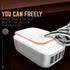 USB Phone Charger 4 Ports Wall Travel Light Charger 5V 4.4A - WooTech Online Shopping