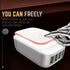 USB Phone Charger 4 Ports Wall Travel Light Charger 5V 4.4A - WooTech Online Shopping