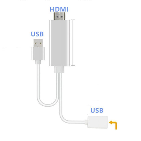 HDMI Cable HDTV TV Digital AV Adapter 2M USB HDMI 1080P Smart Converter Cable - WooTech Online Shopping