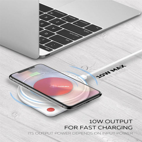 10W Fast Wireless Charger Built-in Bedside Lamp Qi Quick Charging Pad - AW001 - WooTech Online Shopping