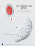 10W Fast Wireless Charger Built-in Bedside Lamp Qi Quick Charging Pad - AW001 - WooTech Online Shopping