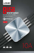 Ldnio A8101 - 8 USB Port Charger - For Mobile Phone Quick Charge 3.0 - Silver - WooTech Online Shopping