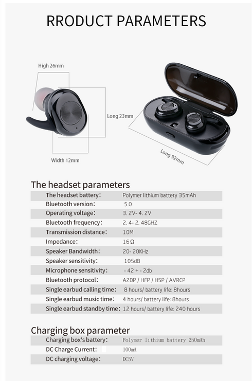 Tws True Wireless J3S Mini Bluetooth 5.0 Stereo Headset Sport Earbuds - WooTech Online Shopping