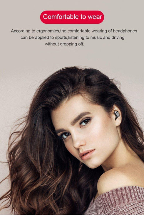 Bluetooth 5.0 Earphones TWS F9 5.0V Stereo Noise Cancelling Gaming Earbuds - WooTech Online Shopping
