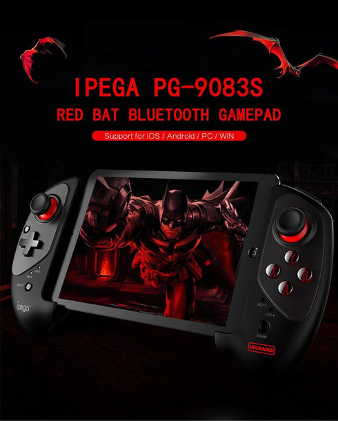 Bluetooth Gamepad Wireless Telescopic Game Controller Joystick Pad for iOS/Android/WIN - IPEGA PG-9083s - WooTech Online Shopping