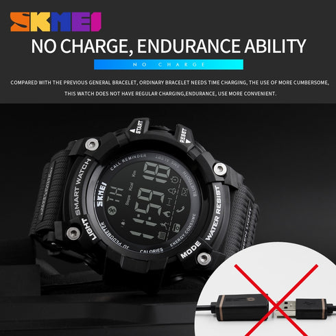 SKMEI 1227 Waterproof Alarm Bluetooth Sports Watch - WooTech Online Shopping