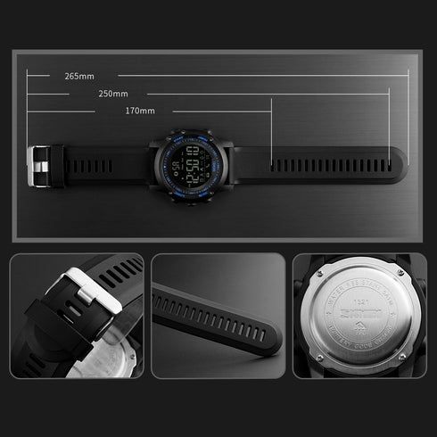 SKMEI 1321 Waterproof Alarm Bluetooth Sports Watch - WooTech Online Shopping