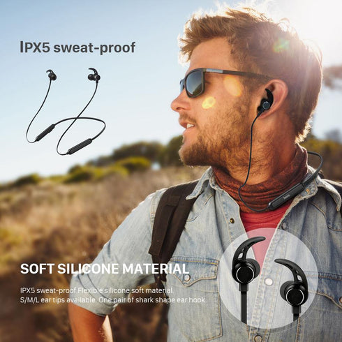 HOCO Metal Sport Bluetooth Headphone Sweatproof Earphone Magentic Earpiece Stereo Wireless Headset for Mobile Phone - WooTech Online Shopping